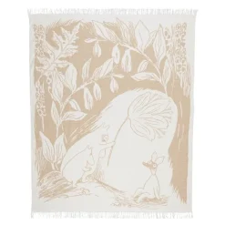 Mummi bomullspledd 130x170 cm beige
