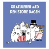 Mummi dobbeltkort 7,5x7,5 cm Gratulerer med den store dagen lilla