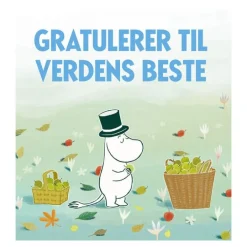 Mummi dobbeltkort 7,5x7,5 cm Gratulerer til verdens beste