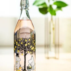 Mummi glassflaske med patentkork 1L epler