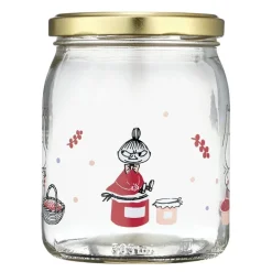 Mummi glasskrukke og 4 klistremerker 0,5L bær