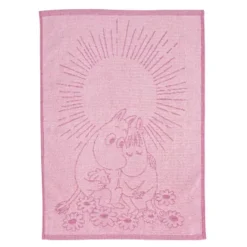 Mummi håndkle 50x70 cm Kjærester rosa