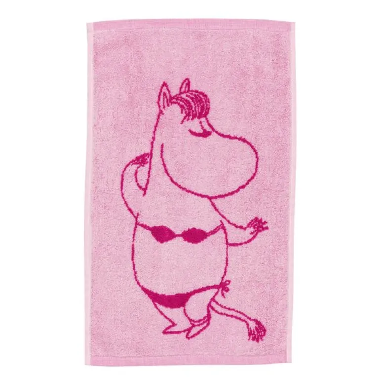 Mummi håndkle 30x50 cm Snorkfrøken rosa