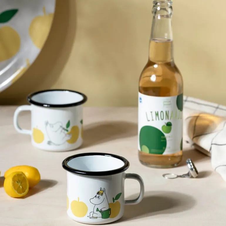 Mummikopp emalje 25 cl Snorkfrøken eple gul