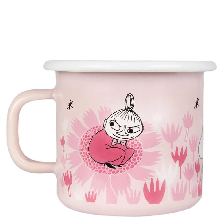 Mummikopp Emalje I hagen 25 cl rosa