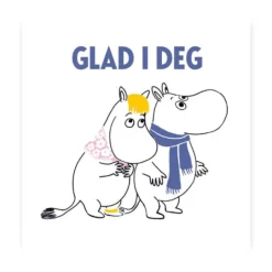 Mummi kort dobbelt Glad i deg hvit