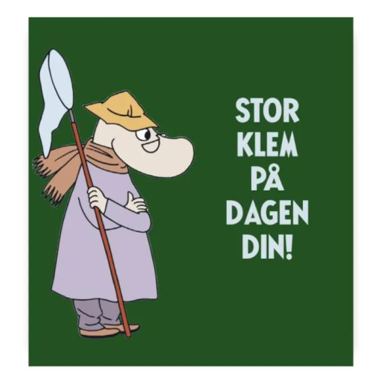 Mummi kort dobbelt Stor klem på dagen din grønn