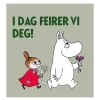 Mummi kort dobbelt 7,5x7,5 cm I dag feirer grønn