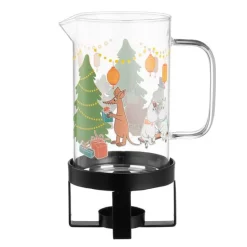 Mummi mugge med varmer 1,15L klar/svart