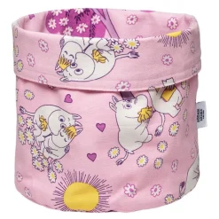 Mummi oppbevaringskurv 20 cm Kjærester rosa