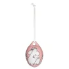 Mummi påskeegg 6,7 cm Kjærlighet rosa