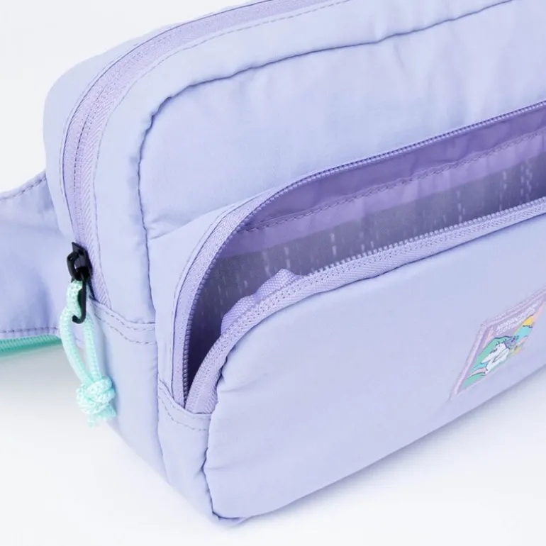 Mummi retro mageveske 25x15 cm Mummitroll på eventyr lilla
