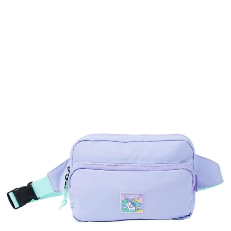 Mummi retro mageveske 25x15 cm Mummitroll på eventyr lilla