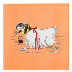 Mummi serviett 33x33 cm 20 stk Mummimamma oransje