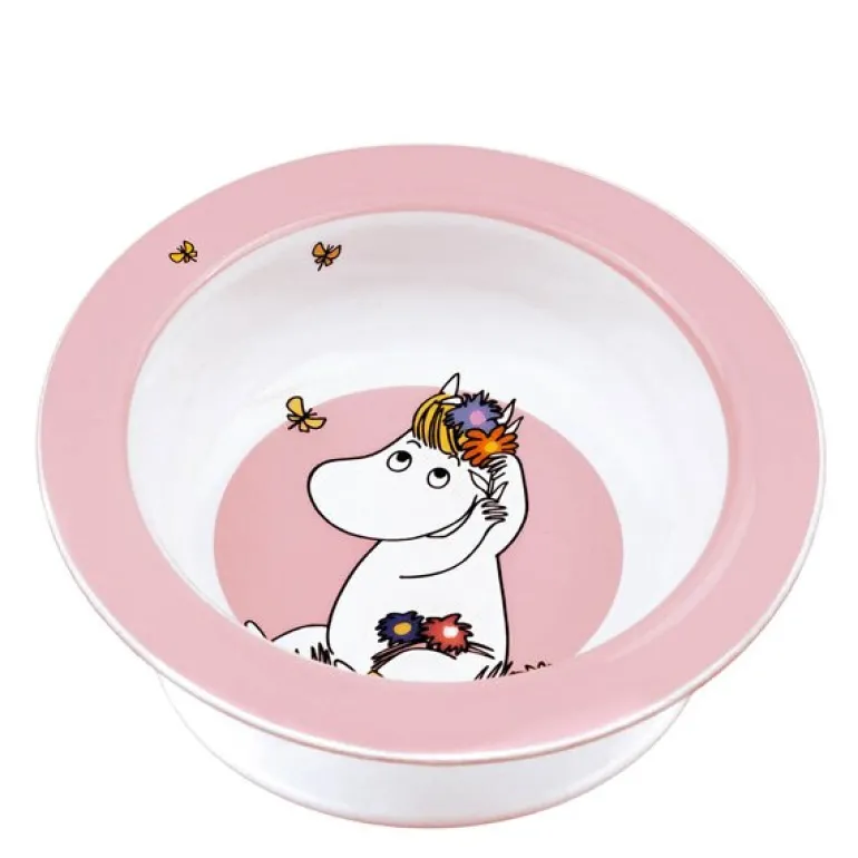 Mummi tallerken med sugekopp 15,5 cm Eng rosa