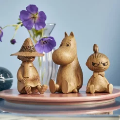 Mummitrollet trefigur 10 cm eik