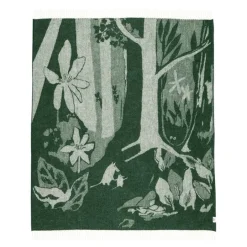Mummi ullpledd 130x170 cm grønn