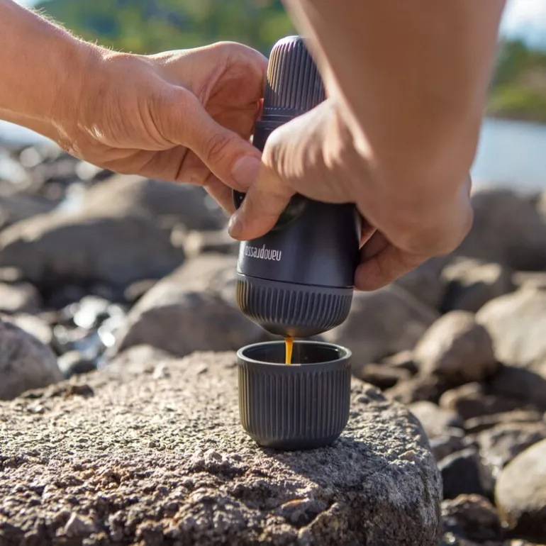 Nanopresso bærbar espressomaskin grå