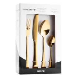 Napoli bestikksett 16 deler gull