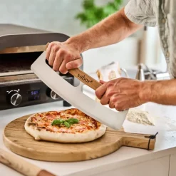 Napo pizzakutter 35 cm eik/børstet