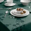 Natale juleduk i damask 150x220 cm grønn