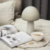 Nellie bærbar LED-lampe 33 cm sand