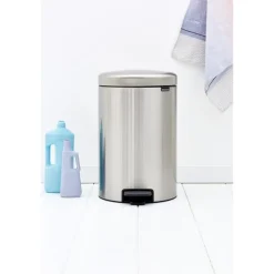NewIcon pedalbøtte 20L børstet stål FPP