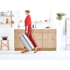 NewIcon pedalbøtte 30L børstet stål FPP