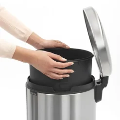 NewIcon pedalbøtte 30L børstet stål FPP