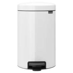 NewIcon pedalbøtte 12L hvit