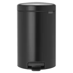 NewIcon pedalbøtte 12L matt svart