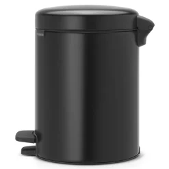 NewIcon pedalbøtte 5L matt svart