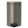 NewIcon pedalbøtte 12L platinum
