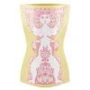 Nina vase 22 cm gul/pink