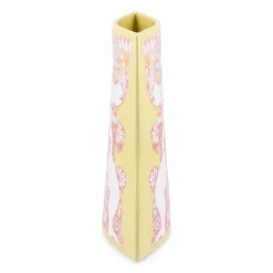 Nina vase 22 cm gul/pink