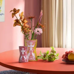Nina vase 16,5 cm pink/rød