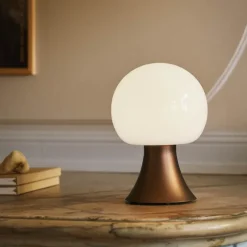 Noor LED-lampe 23 cm brun