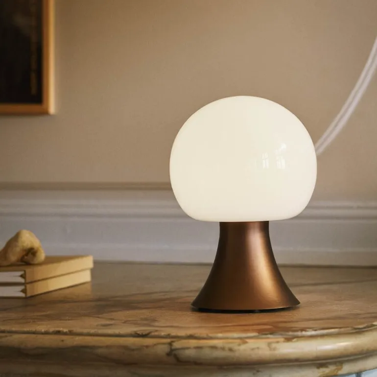 Noor LED-lampe 23 cm brun