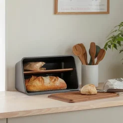 Nordic Kitchen brødboks 21x26x39 cm svart
