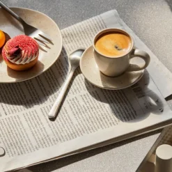 Nordic Vanilla espressokopp m/fat 5 cl kremhvit