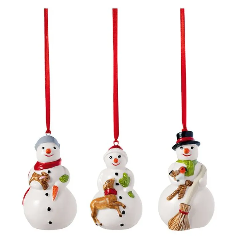Nostalgic Ornaments snømenn 3 deler