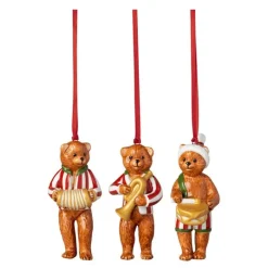 Nostalgic Ornament teddybjørn 19,5x14 cm 3 stk multi