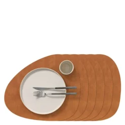 Nupo Curve bordbrikke 37x44 cm 6 stk Nature