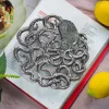 Octopus gryteunderlag Ø18 cm sølv
