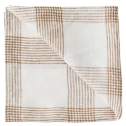Odette serviett i lin 45x45 cm brun