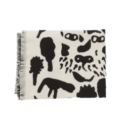 Oiva Toikka Collection pledd cheetah svart