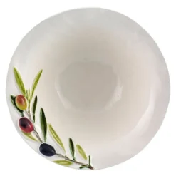 Olival skål 18,8 cm 54 cl oliven hvit