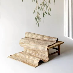 Olivia jute gulvløper 70x140 cm pastell