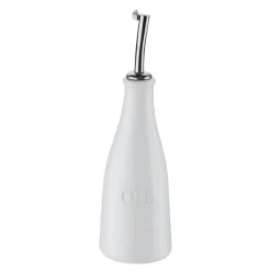 Oljeflaske 23,5 cm hvit