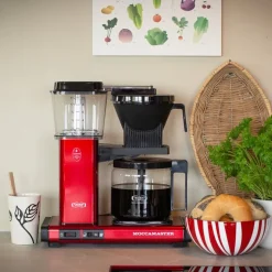 Optio kaffetrakter 1,25L rød metallic